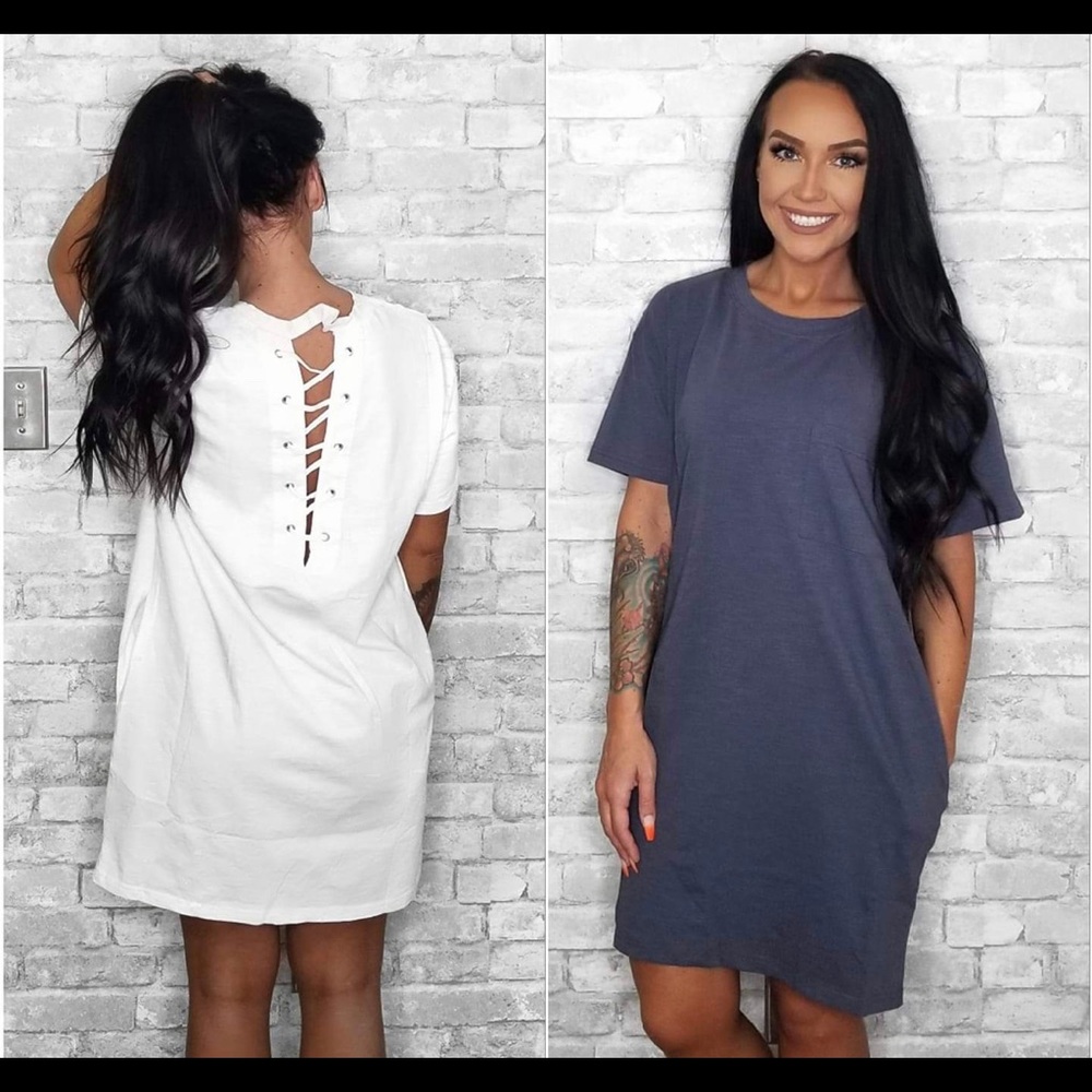 Charcoal Cage Back Dress •NEW•
